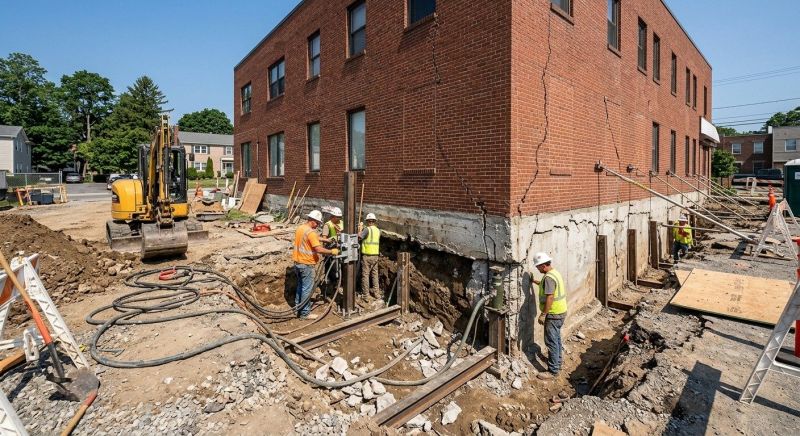 Building Foundation Repair in Cherry Hill, NJ