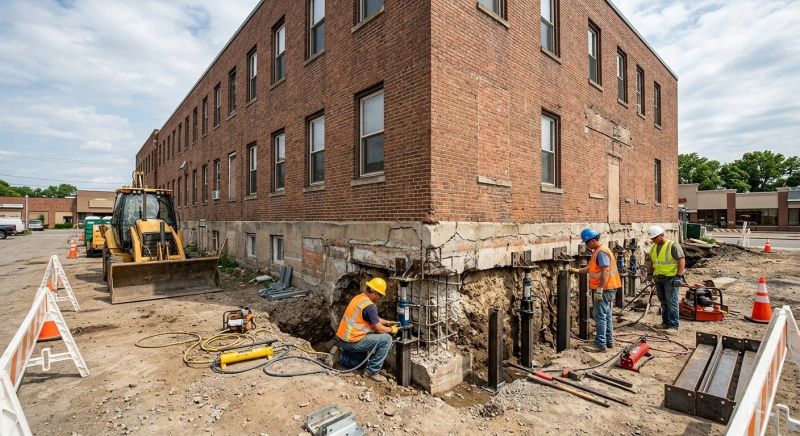 Commercial Foundation Repair in Levittown, PA