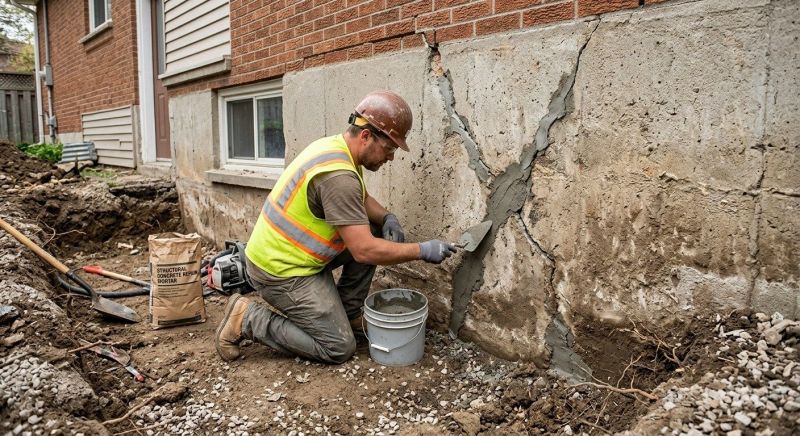 Cracked Basement Floor Repair in Levittown, PA