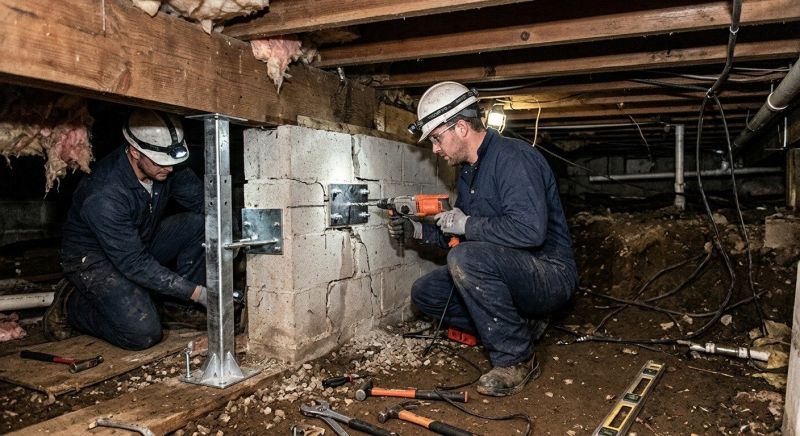 Crawlspace Foundation Repair in Bristol, PA