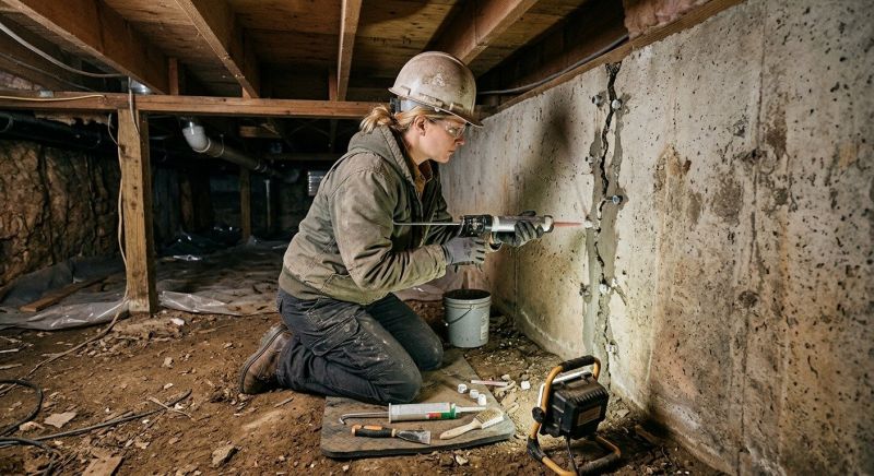 Crawlspace Foundation Repair in Doylestown, PA