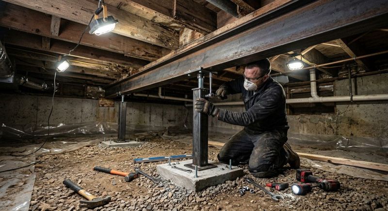 Crawlspace Structural Repair in Levittown, PA