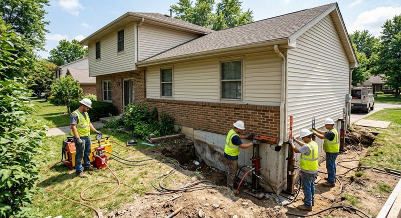 Foundation Jacking in Blue Bell, PA