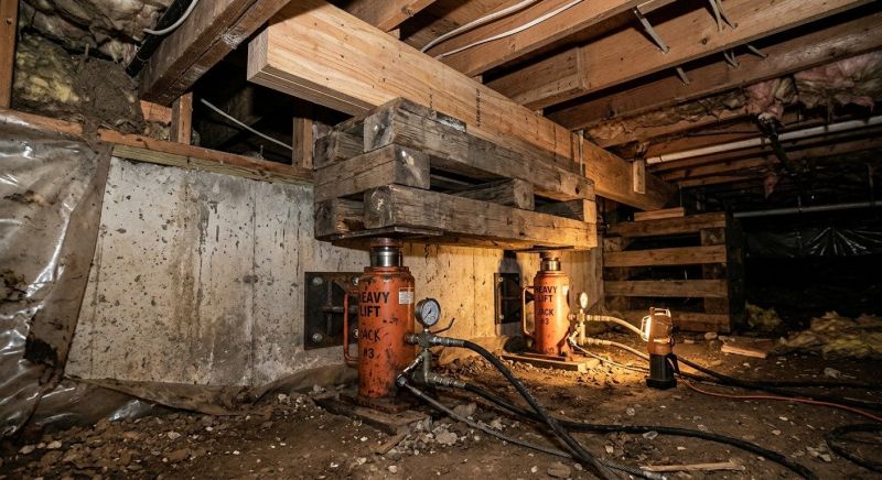 Foundation Jacking in Bristol, PA