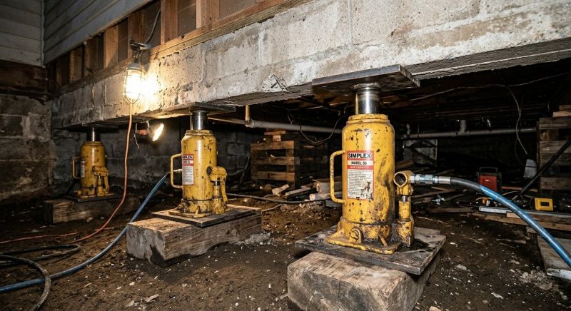 Foundation Jacking in Warrington, PA
