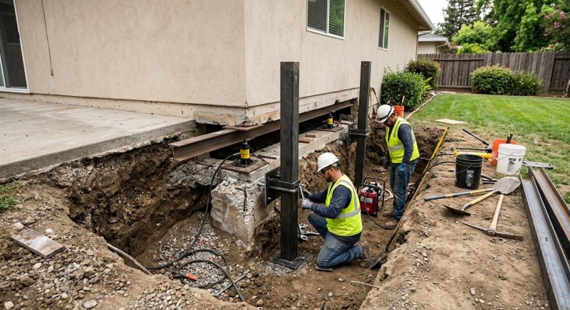 Foundation Pier Repair in Levittown, PA