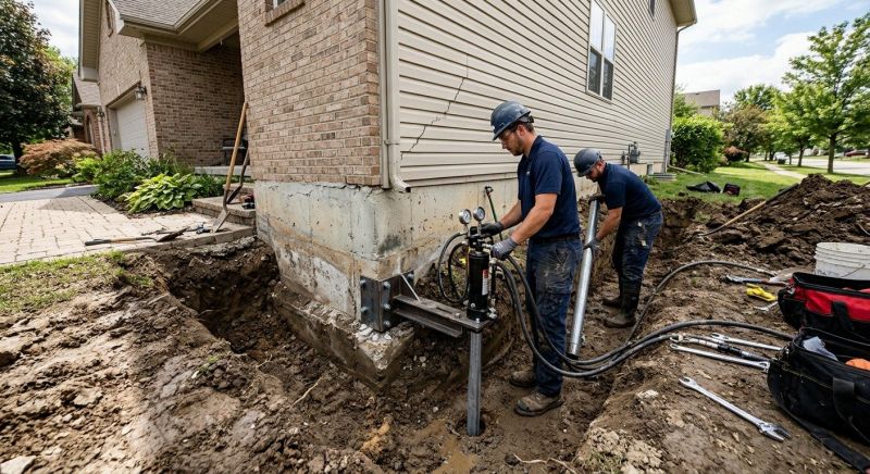 Foundation Settlement Repair in Levittown, PA
