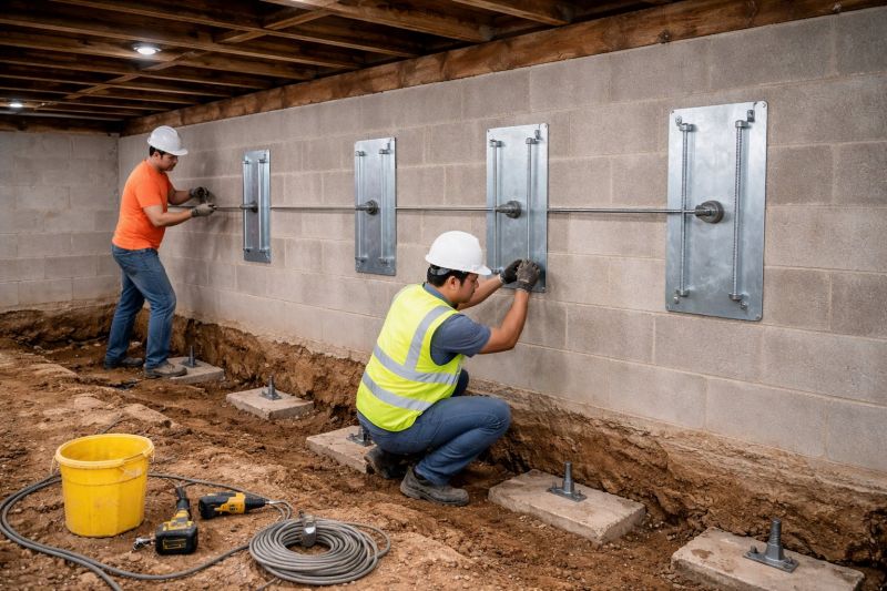 Foundation Stabilizing in Fairless Hills, PA