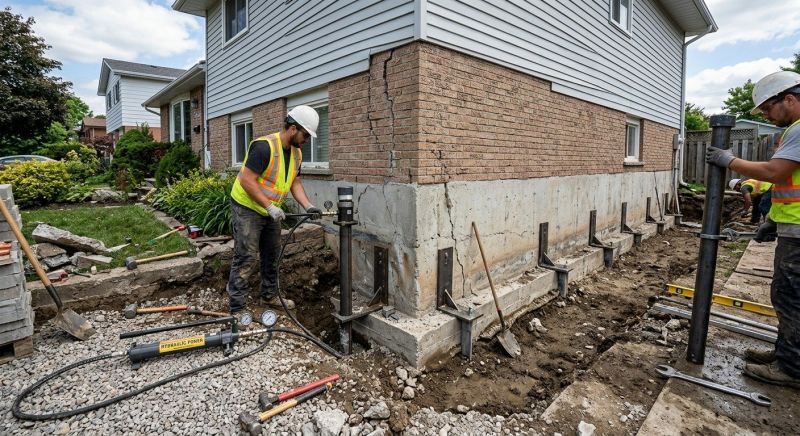 Foundation Stabilizing in Hightstown, NJ