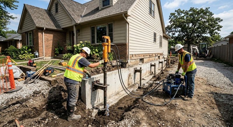 Foundation Stabilizing in Levittown, PA