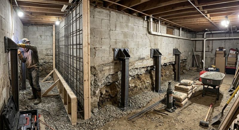 Foundation Stabilizing in Levittown, PA