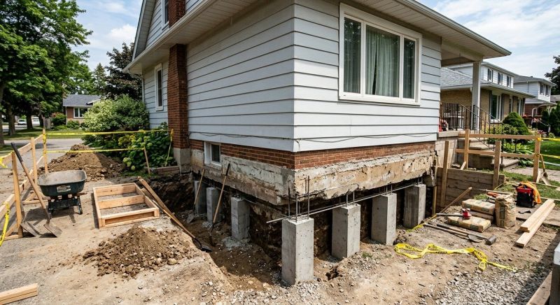 Foundation Underpinning in Levittown, PA