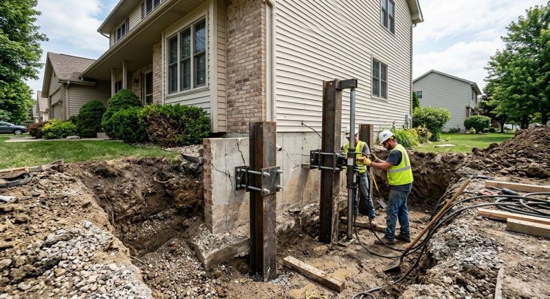 Foundation Underpinning in Levittown, PA