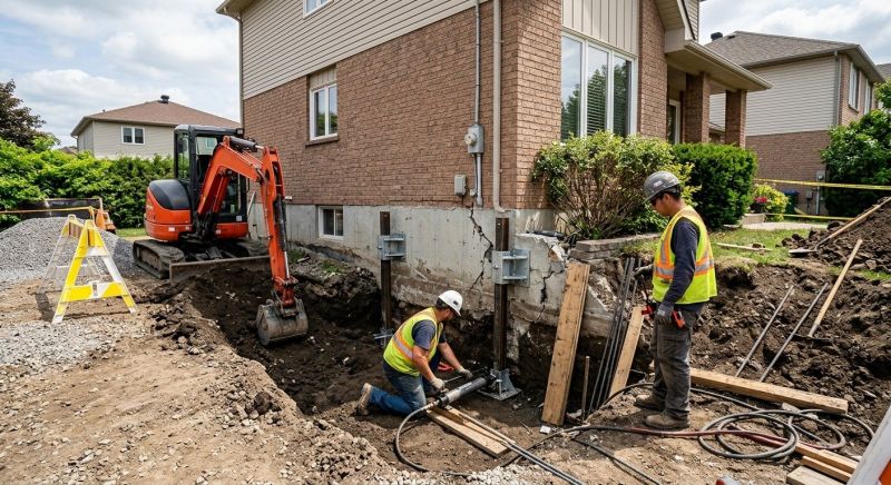 House Foundation Repair in Dresher, PA