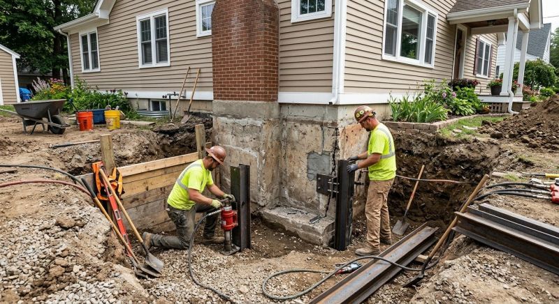House Foundation Repair in Lafayette Hill, PA