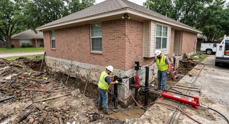 House Foundation Repair in Levittown, PA