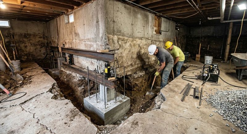 House Underpinning in Levittown, PA