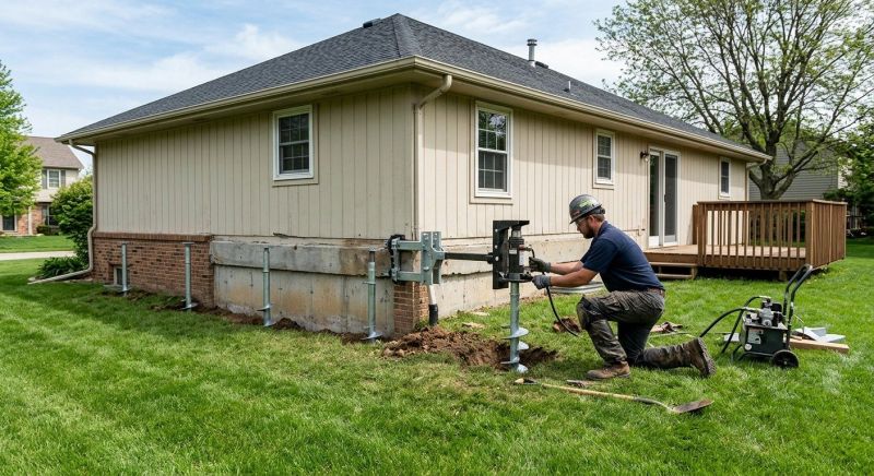 Settling Foundation Service in Warminster, PA