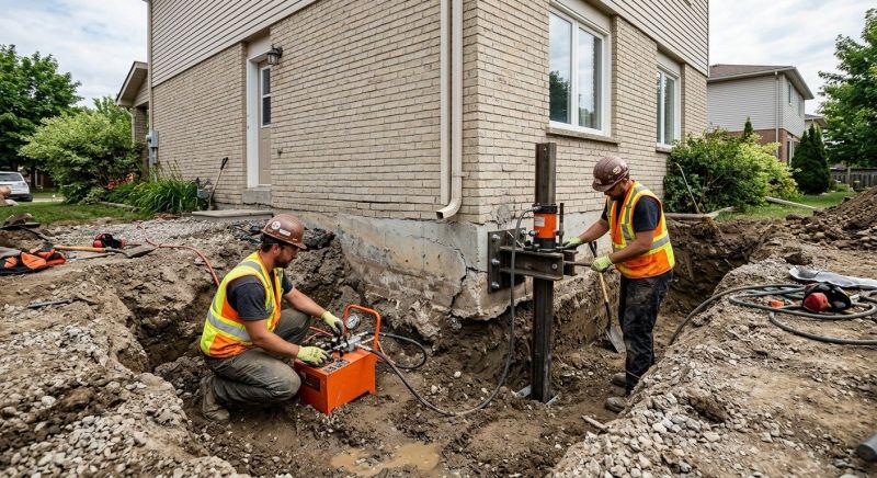 Sinking Foundation Lifting in Levittown, PA