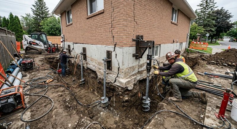 Sinking Foundation Repair in Wycombe, PA
