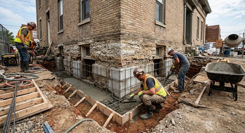 Structural Underpinning in Levittown, PA