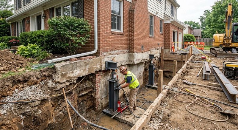 Structural Underpinning in Levittown, PA